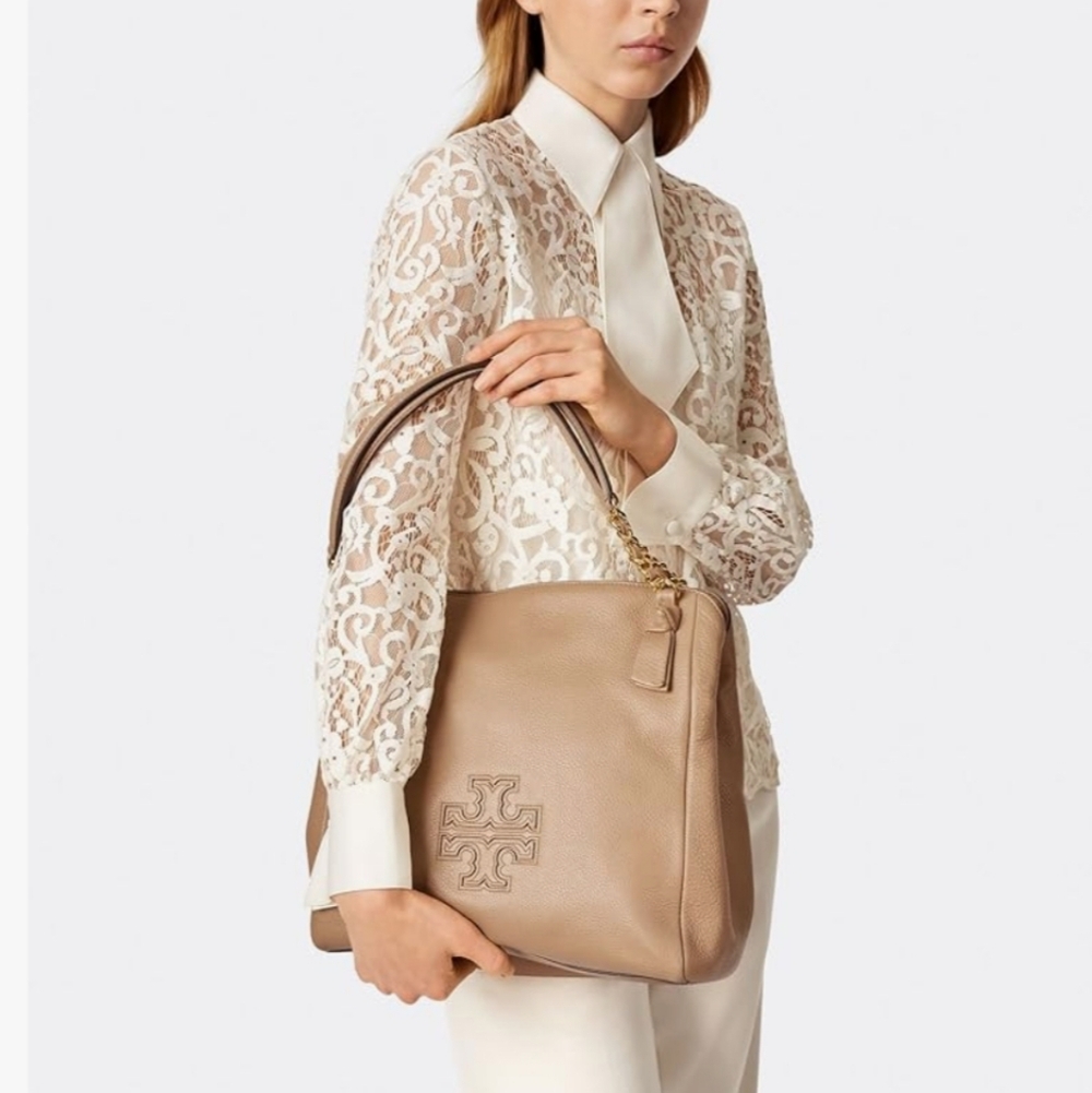 Tory Burch Pebbled Leather Harper Tote Shoulder bag - Picture 10 of 10